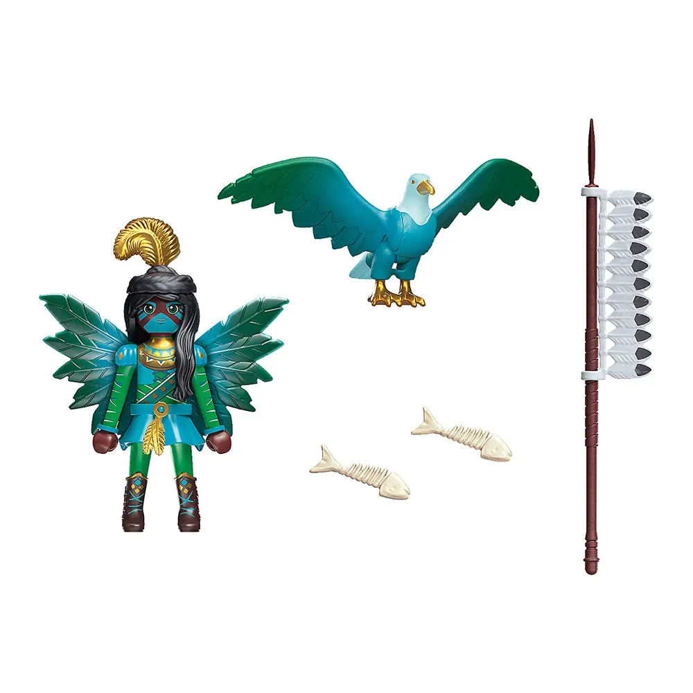 Set Knight Fairy cu animalul de suflet Playmobil Adventures of Ayuma, 14 piese
