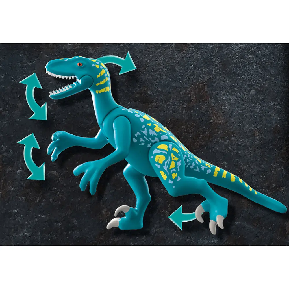 Set Deinonychus Gata de lupta Playmobil Dino Rise, 19 piese