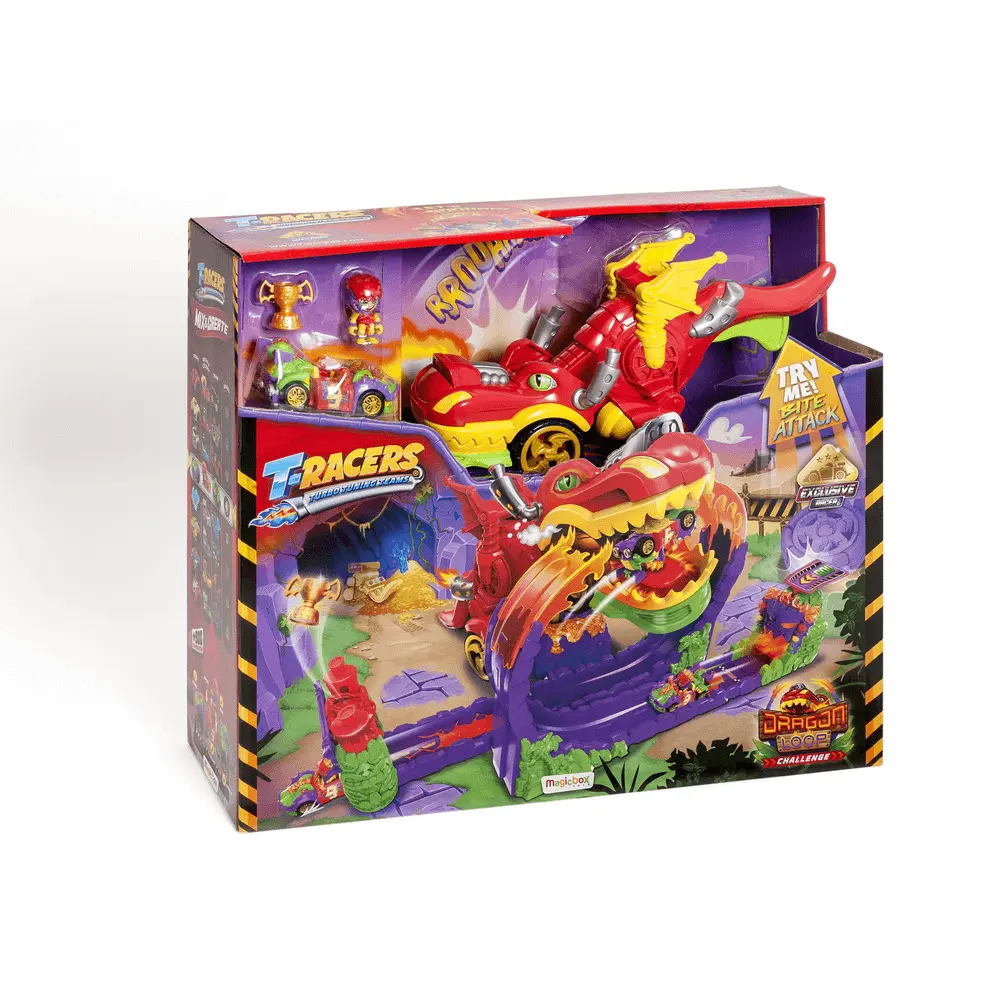 Set de joaca Cursa Dragonului T-Racers, Multicolor