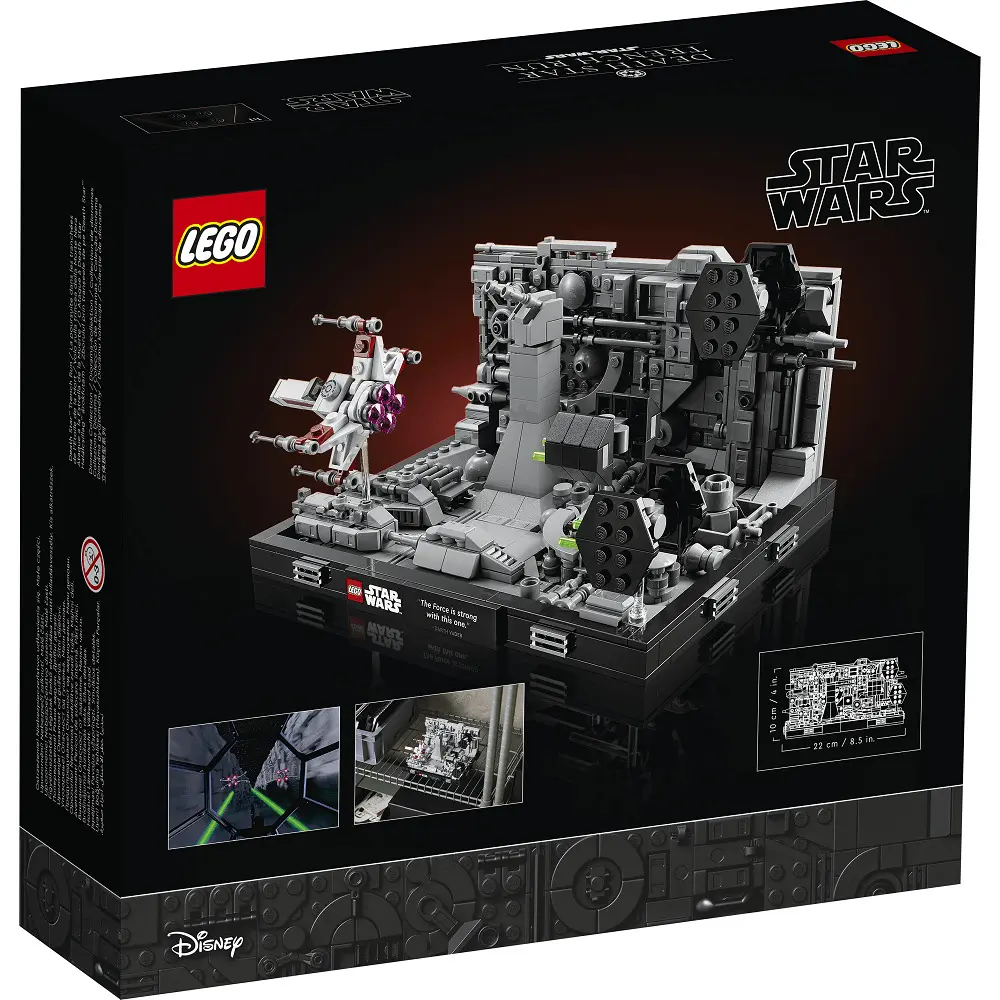 LEGO Star Wars Diorama zborului prin transeele de pe Death Star 75329
