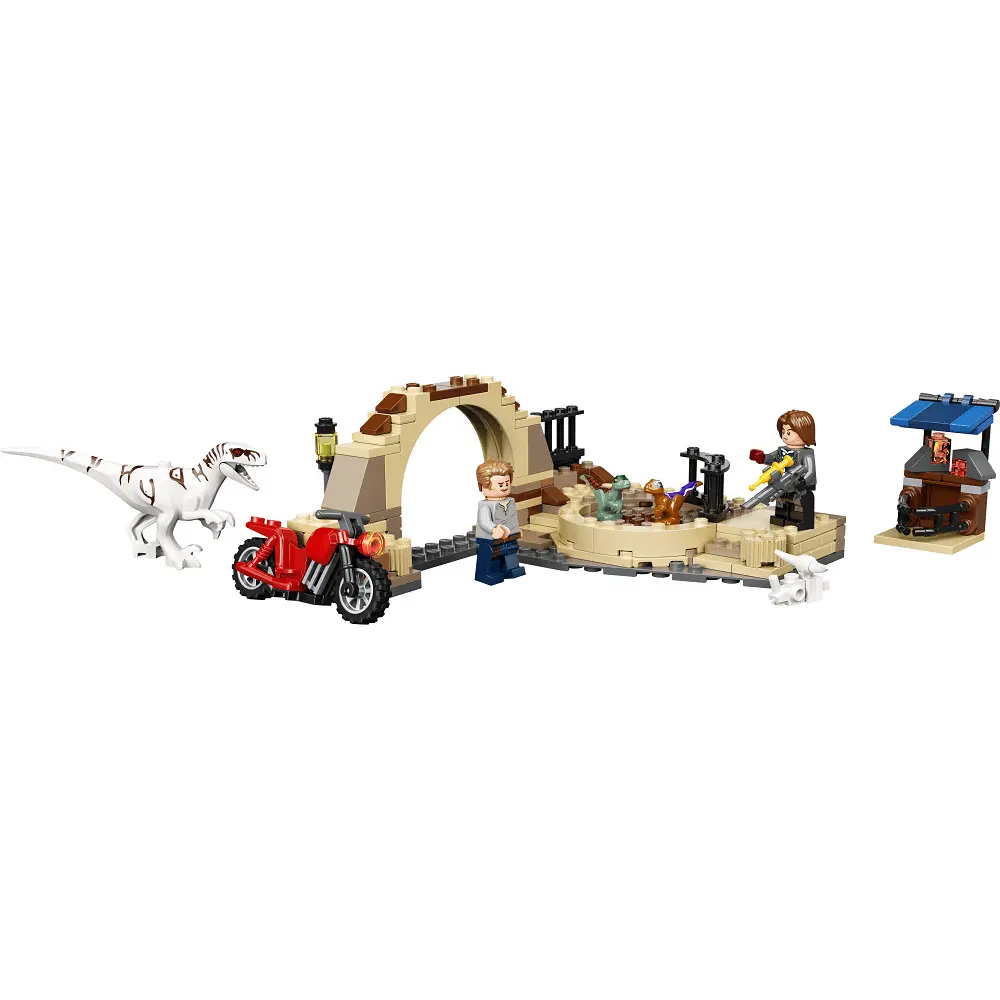 LEGO Jurassic World Dinozaur Atrociraptor: Urmarirea cu motocicleta 76945