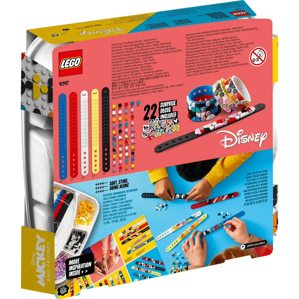 LEGO DOTS Disney Mega pachet de bratari Mickey si prietenii 41947