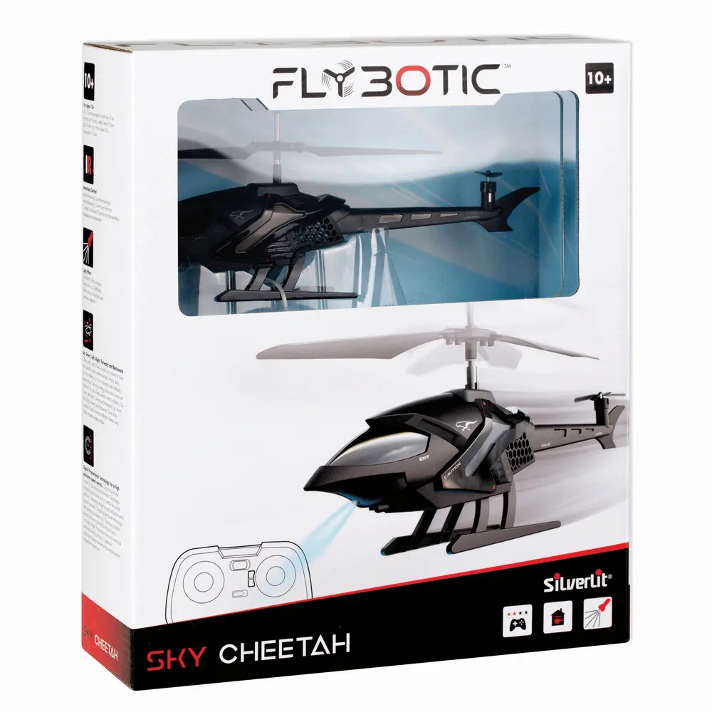 Elicopter cu telecomanda Sky Cheetah Flybotic Silverlit, Negru