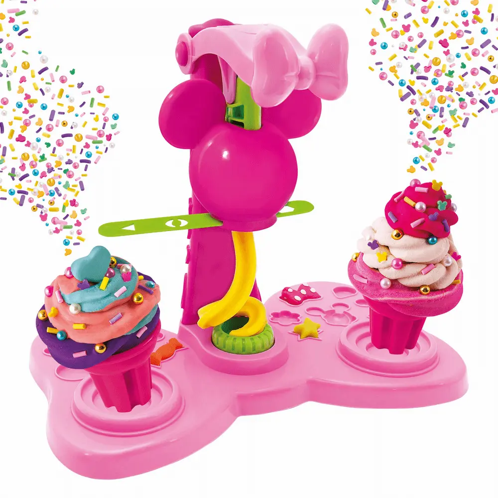 Masina de inghetata cu plastilina Minnie, 6 culori, Multicolor