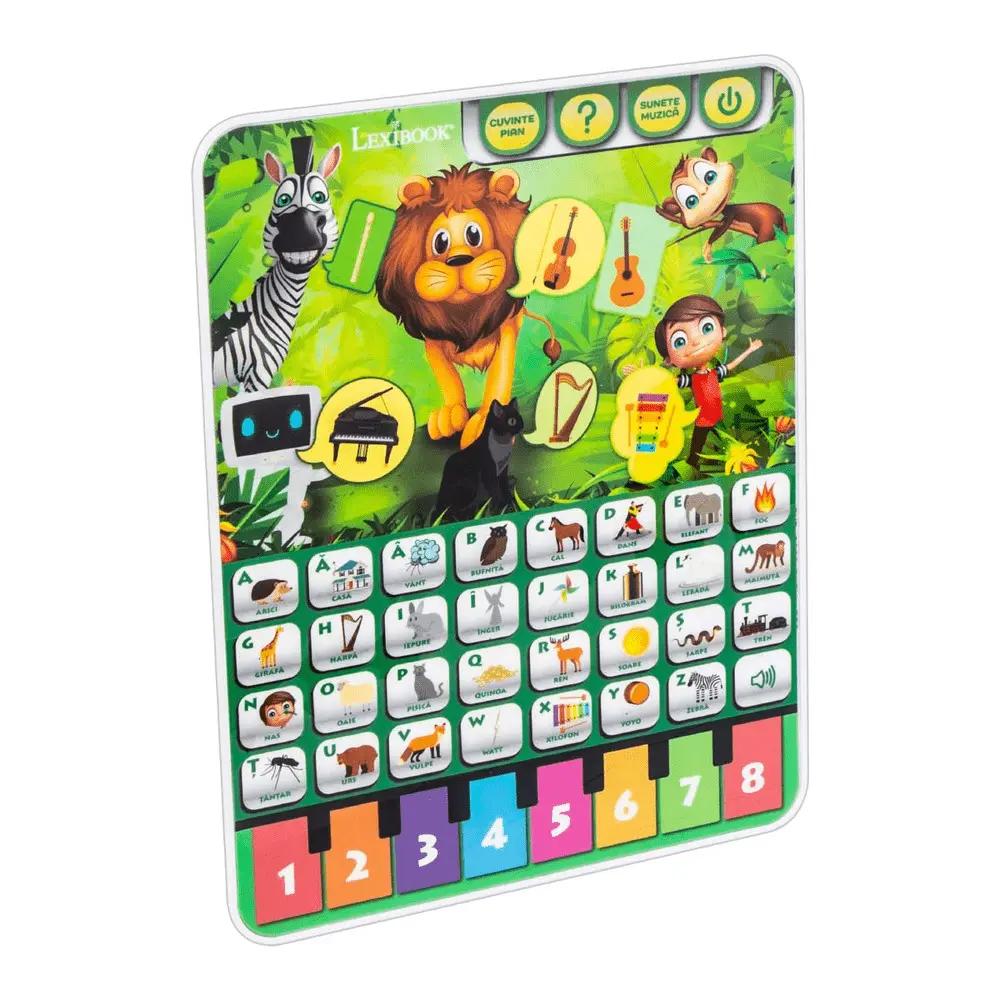 Tableta educativa interactiva Animals Lexibook, Multicolor