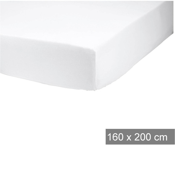 Cearceaf cu elastic pentru pat TEX HOME 160X200cm alb