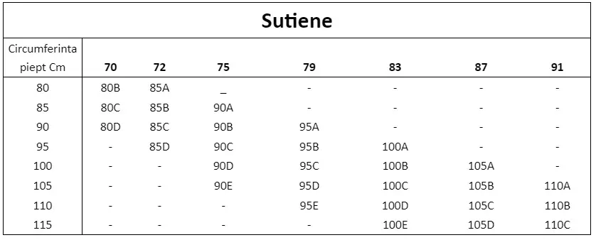 Sutien multicolor TEX 90/105C