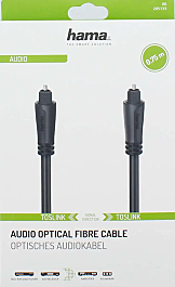 Cablu Audio Hama, Mufa ODT, 0.75m