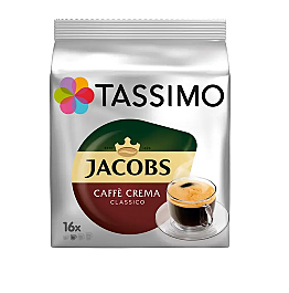 Cafea capsule Tassimo Jacobs Café Crema Classico, 16 bauturi x 150 ml