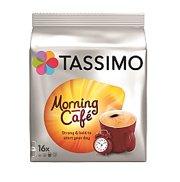 Cafea capsule Tassimo Jacobs Morning Cafe, 16 bauturi x 215 ml