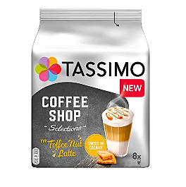 Cafea capsule Tassimo Coffee Shop Toffee Nut Latte, 8 bauturi x 280 ml