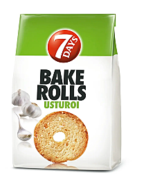Rondele Bake Rolls 7 Days cu usturoi 150 g