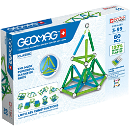 Set de constructie Geomag Panels Green, 60 piese
