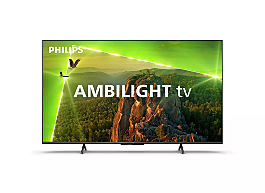 Televizor LED Smart Ambilight Philips 65PUS8118, 165 cm, Ultra HD 4K, Argintiu