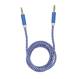 Cablu audio Tellur Basic jack 3.5mm, 1m, albastru