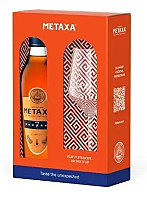 Brandy Metaxa 7* 38% alc. 0.7L +1 pahar