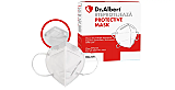 Masca de protectie respiratorie impotriva particulelor, fara supapă Dr.Albert FFP2, 4 straturi, eficienta filtrare >94%, 10 bucati