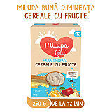 Milupa Buna Dimineata Cereale cu Fructe, 250gr, de la 12 luni