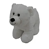 Urs polar de plus, 46cm, Alb