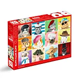 Puzzle Cats with Hats Roovi, 1000 piese