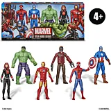 Pachet 6 figurine Marvel Titan Hero Series Avengers, Multicolor