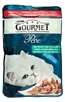 Hrana umeda pentru pisici cu vita si morcov Gourmet Perle 85g