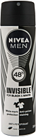 Deodorant spray Nivea Deo masculin Invisible for Black&White Power, 150 ml