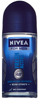 Antiperspirant roll-on, Nivea Men Fresh Active 48h, 50ml