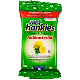 Servetele umede antibacteriene cu parfum lamaie Hankies 15 buc
