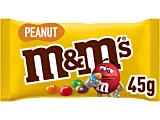 Bomboane M&M's Peanut arahide invelite in ciocolata cu lapte 45 g