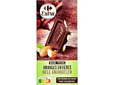 Ciocolata amaruie Carrefour Extra cu migdale 200 g