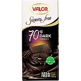Ciocolata neagra Valor 70% cacao, fara gluten 100g