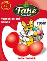 Vopsea lichida rosu Take pentru 12 oua