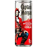 Rom Captain Morgan & Cola Ready To Drink, 0.25L