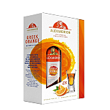 Brandy Alexandrion Greek Orange, 25%, 0.7L + 2 pahare de shot