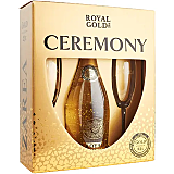 Pachet Zarea Royal Gold Ceremony, 0.75l + 2 pahare