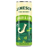 Cocktail Jameson Irish Whiskey Ginger & Lime 5% alc., 250ml