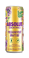 Cocktail Absolut Passion Fruit Martini 5% alc., 250ml