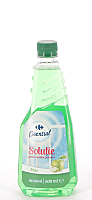 Rezerva solutie pentru curatat geamuri, Carrefour Essential, cu alcool si mar, 500ml