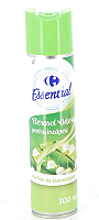 Aerosol odorizant pentru incaperi, Carrefour Essential parfum de lacramioare, 300 ml
