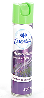Aerosol odorizant pentru incaperi, Carrefour Essential parfum lavanda, 300 ml