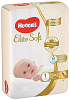 Scutece Huggies Elite Soft Mega Marimea 1, 3-5 kg, 50 buc