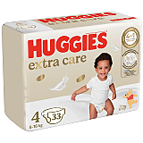Scutece Huggies Extra Care Jumbo JR marimea 4, 8-16 kg, 33 buc