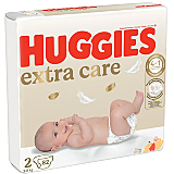 Scutece Huggies Extra Care Mega marimea 2, 3-6 kg, 82 buc