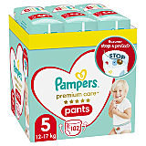 Scutece-chilotel Pampers Premium Care Pants XXL Box Marimea 5, 12-17 kg, 102 buc