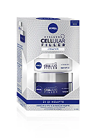 Pachet Nivea Hyaluron Cellular Filler + Firming: Crema de zi SPF 15, 50 ml + Crema de noapte, 50 ml
