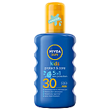 Spray colorat Nivea Sun Kids Protect & Care 5in1, pentru copii, SPF 30, 200 ml