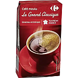 Cafea macinata Carrefour Le Grand Classique, vidata, 250 G