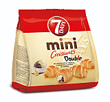 Mini Croissante 7Days Double cu crema de cacao si vanilie 185g