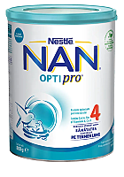 Lapte pentru copii de varsta mica Nestle Nan Optipro 4, de la 2 ani, 800g